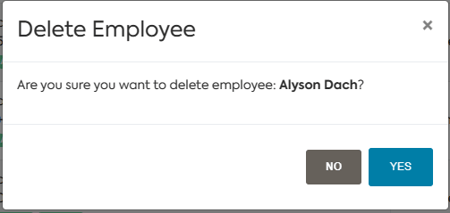 delete employee