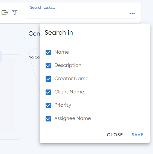 Efficient Search Functionality